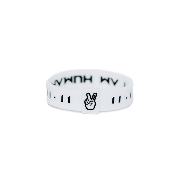 KAI "I AM HUMAN" Legacy Wristband | White