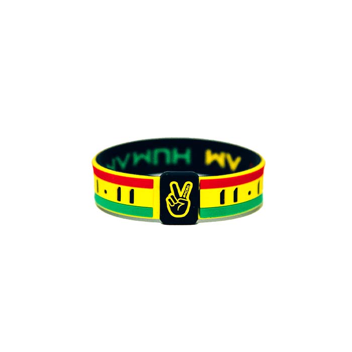 KAI "I AM HUMAN" Legacy Wristband | Rasta