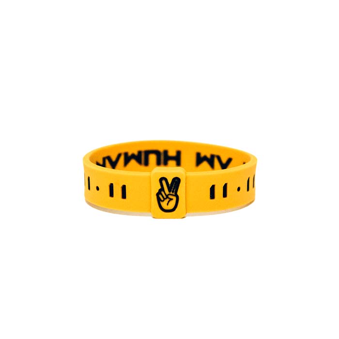 KAI "I AM HUMAN" Legacy Wristband | Hybrid Yellow
