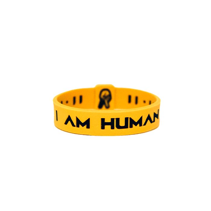KAI "I AM HUMAN" Legacy Wristband | Hybrid Yellow