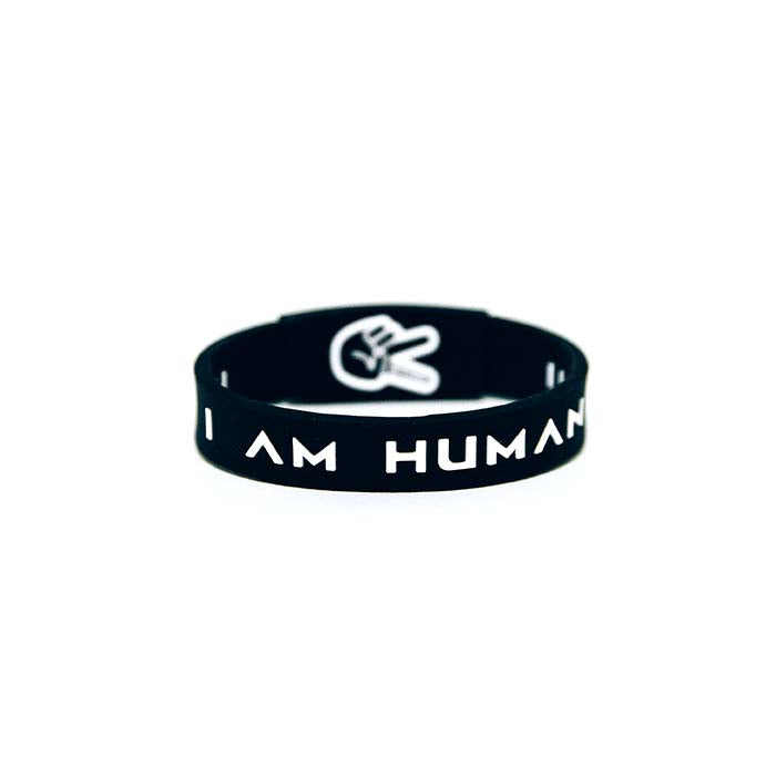 KAI "I AM HUMAN" Premium Wristband | Black