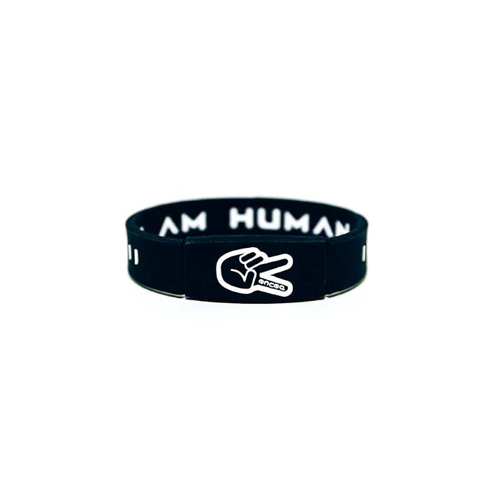 KAI "I AM HUMAN" Premium Wristband | Black