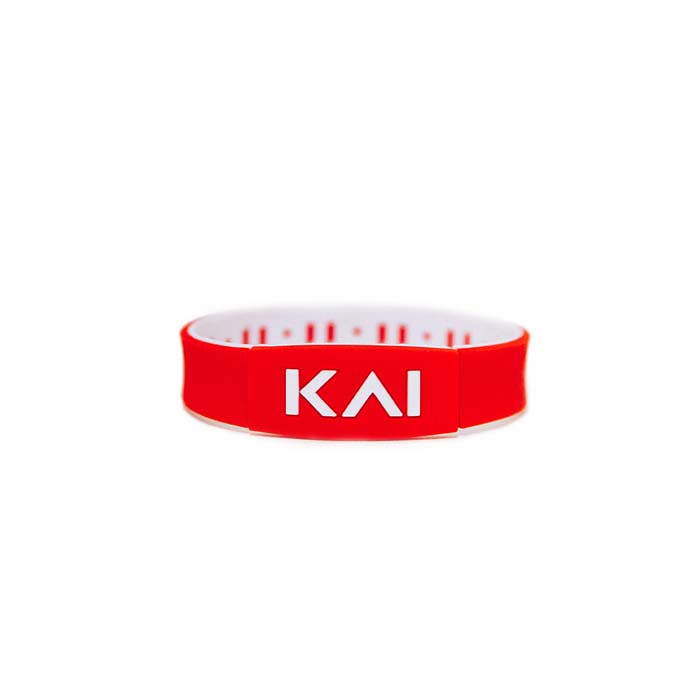 KAI "I AM HUMAN" Premium Wristband | Red