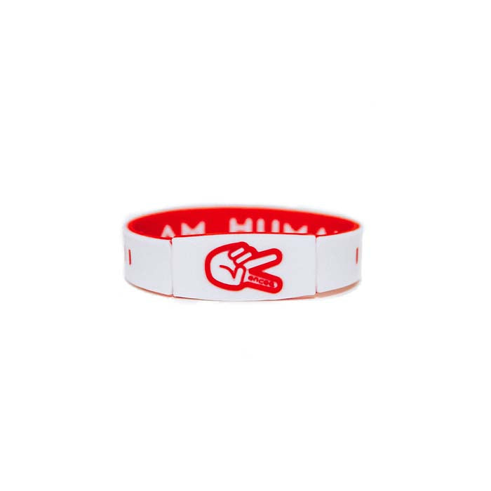 KAI "I AM HUMAN" Premium Wristband | Red