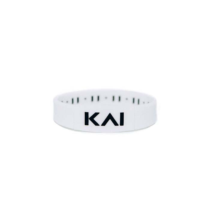 KAI "I AM HUMAN" Premium Wristband | White